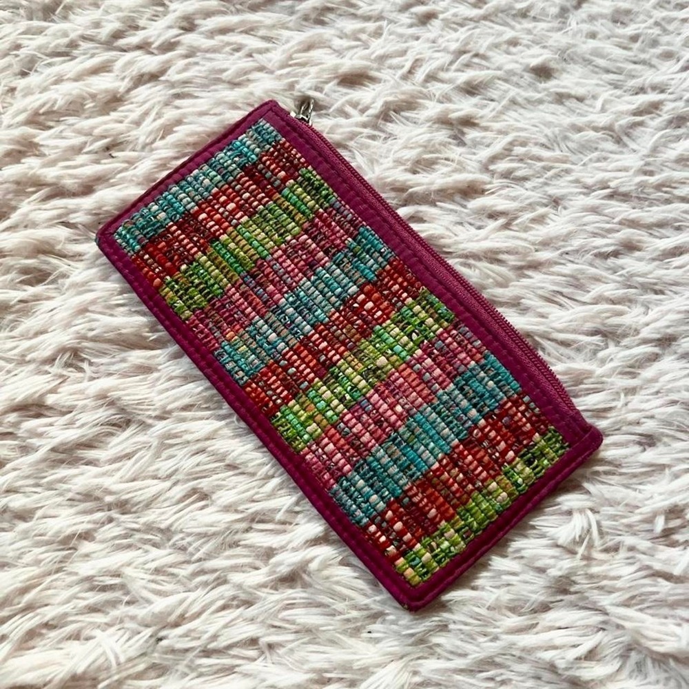 Boho Colorful Indie Kidcore Hippie Granola Zippered Tote Pouch Patchouli Stash